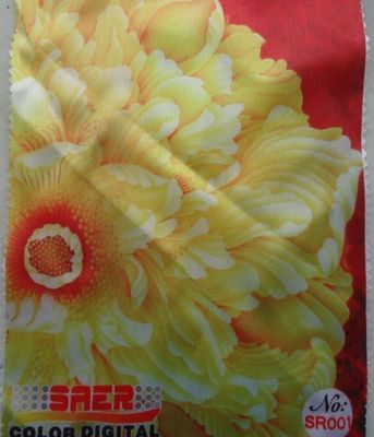 Trắng Satin Polyester kỹ thuật số in vải trang trí nhà