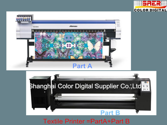 Máy in kỹ thuật số Mimaki gốc TS34-1800A với máy sưởi thăng hoa