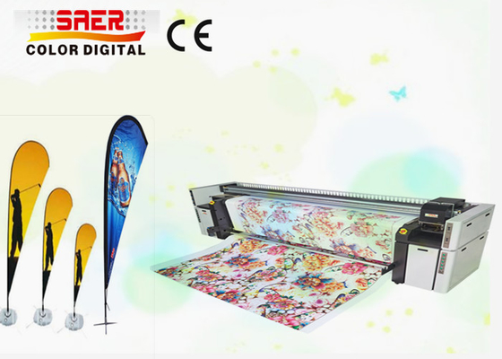 Cờ bãi biển / Cờ giọt nước Hệ thống in vải Máy CMYK kép
