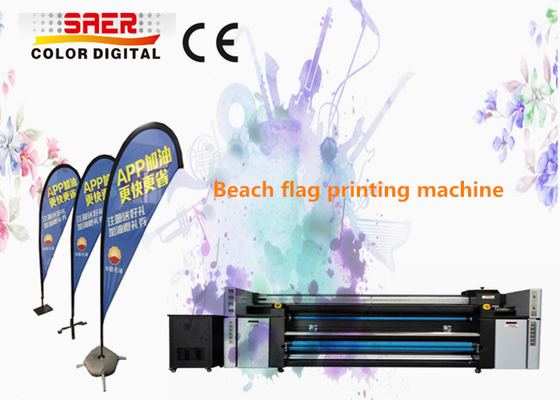 Cờ bãi biển / Cờ giọt nước Hệ thống in vải Máy CMYK kép