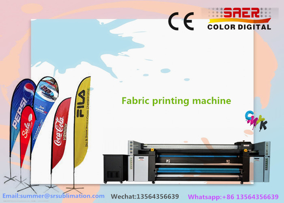 Hệ thống in vải lều / vải cờ 6kw với độ phân giải cao