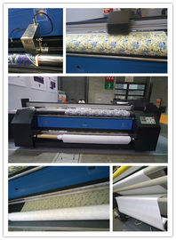 Tự động nạp và cuộn lên trực tiếp Máy in vải polyester Máy in vải