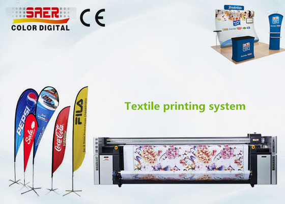 Hệ thống in dệt CMYK kép với đầu in DPI cao