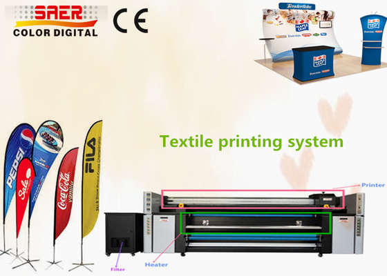 Máy in cờ 110V / 220V Máy in vải polyester