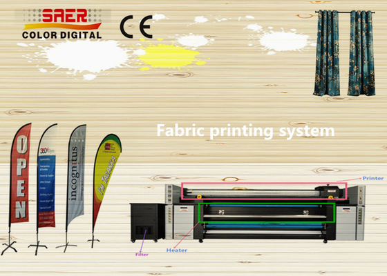Hệ thống in cờ hình giọt nước 3,2m với đầu DPI cao của Epson