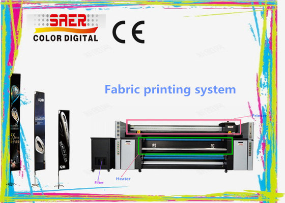 Máy in sublimation dệt nhiều màu CMYK kép / Máy in vải lều