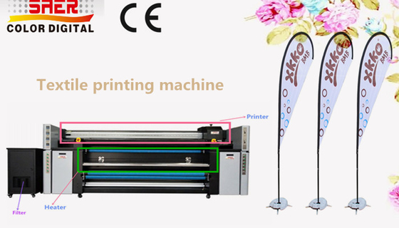 3Máy in vải định dạng lớn.2m với đơn vị cố định tất cả trong một máy