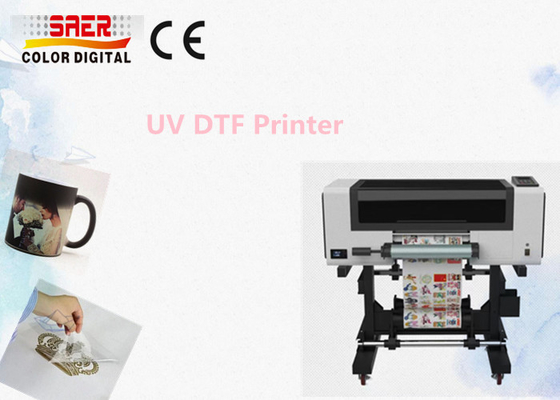 3 đầu máy in UV DTF kích thước A3 máy in nhãn dán tinh thể UV nhỏ