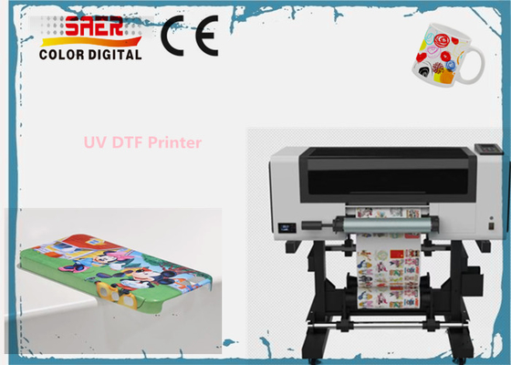 Máy in UV DTF 30cm với máy laminator 2 trong 1 Roll To Roll UV DTF Crystal Logo Printer