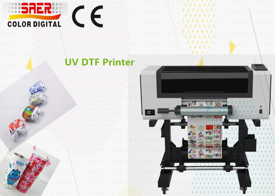Máy in UV Dtf 30cm cho in nhãn dán Roll To Roll Inkjet trên bất kỳ vật liệu cứng nào