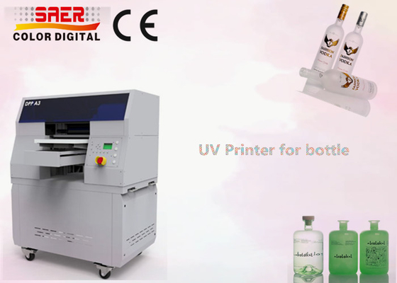 Máy in chuồng UV cho máy in tia kỹ thuật số chai với đầu in độ phân giải cao