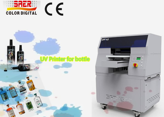 Máy in chuồng UV cho máy in tia kỹ thuật số chai với đầu in độ phân giải cao