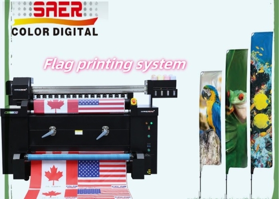 Máy in lá cờ sublimation màu với độ phân giải cao