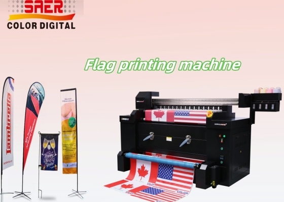bán nóng trực tiếp đến các máy in vải tất cả trong một 1.2m in lá cờ dệt may