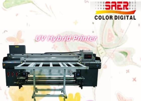 1.8m Hybrid Roll To Roll And Flatbed UV Printer Factory trực tiếp lớn UVHybrid máy in