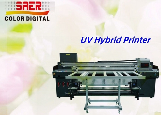 1.8m Hybrid Roll To Roll And Flatbed UV Printer Factory trực tiếp lớn UVHybrid máy in