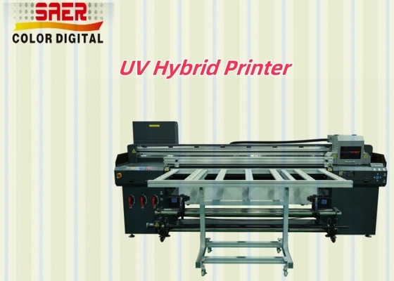 Máy in hybrid UV Canvas 1.8m Máy in hybrid UV cho các vật liệu khác nhau