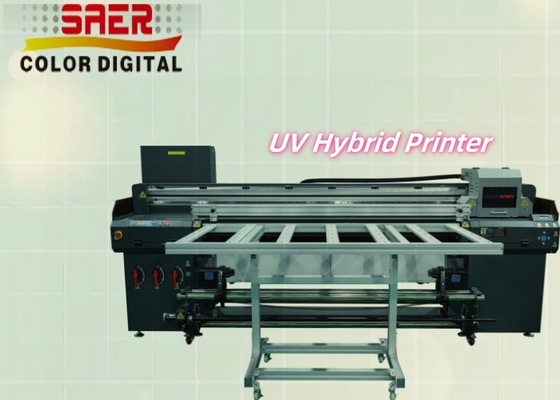 Tốc độ cao UV Roll To Roll And Flatbed Inkjet Printer Banner Printing Machine Bên ngoài & bên trong máy in
