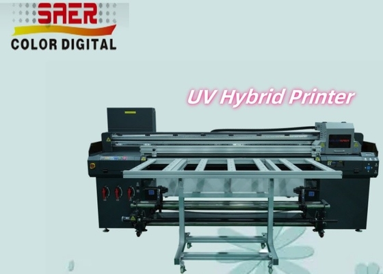 Mực Acrylic CMYK 1.8m Roll To Roll Và máy in lai UV phẳng