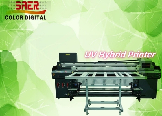 Flatbed và Roll to Roll UV Printer trên Bức tường da Canvas Film Borad với độ phân giải cao