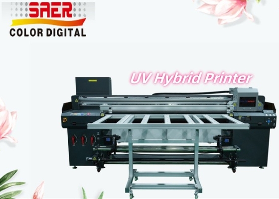 Flatbed và Roll to Roll UV Printer trên Bức tường da Canvas Film Borad với độ phân giải cao
