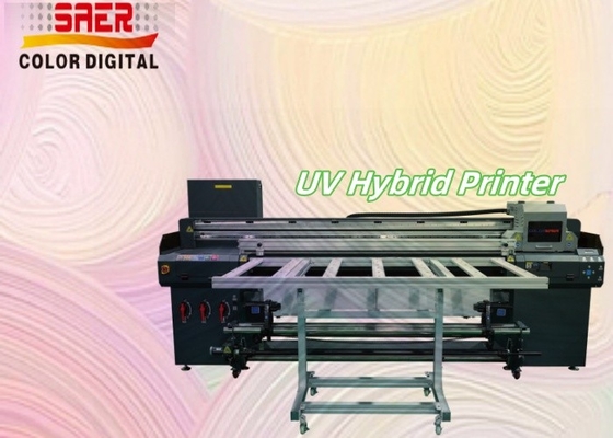 SAER Quảng cáo Bảng quảng cáo Thiết bị trang trí Cuộn đến cuộn và in phẳng In UV Hybrid Printer