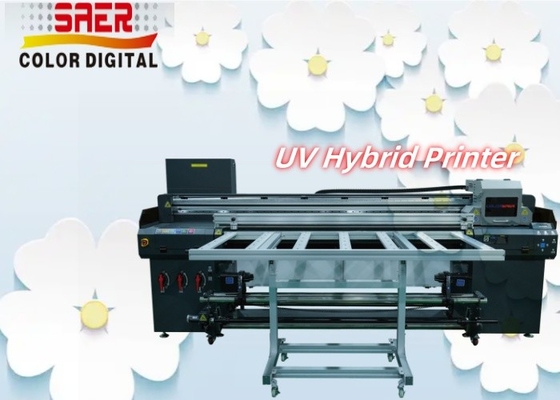 Máy in UV tự động kỹ thuật số Roll to Roll And Flatbed Hybrid