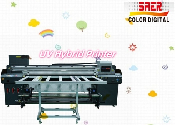 Máy in UV tự động kỹ thuật số Roll to Roll And Flatbed Hybrid
