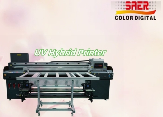 Tự động tốc độ cao phẳng và cuộn để cuộn máy in inkjet tất cả trong một Máy in lai UV
