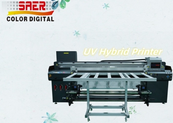 1.8m Wide Format Inkje CMYKW Vinyl gỗ cuộn nhãn dán Thẻ ván UV máy in lai