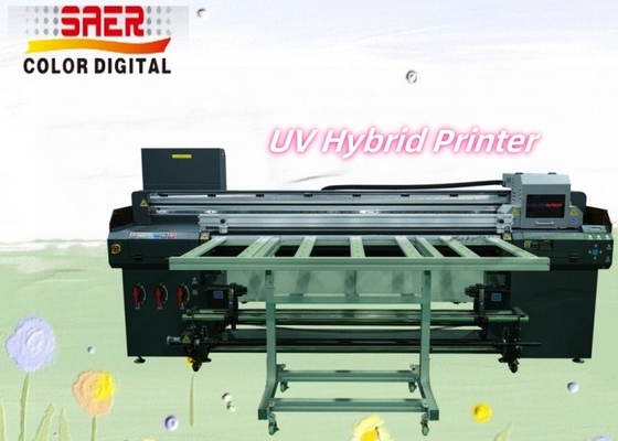 1.8m Wide Format Inkje CMYKW Vinyl gỗ cuộn nhãn dán Thẻ ván UV máy in lai