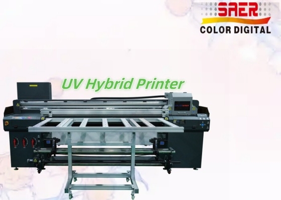 Máy in UV chất lượng cao 1.8m Hybrid Flatbed và Roll to Roll UV cho quảng cáo