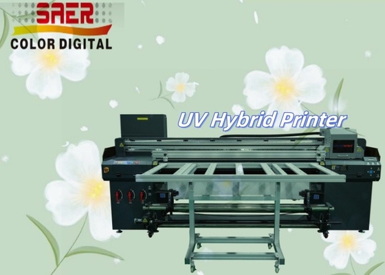 Flatbed And Roll To Roll UV Hybrid Tất cả trong một máy in Máy in UV đa màu