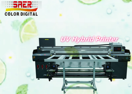 Máy in màu UV tự động kỹ thuật số Hybrid New Condition Roll to Roll và Flatbed UV Hybrid Printer