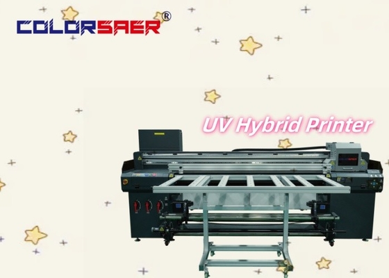 Máy in màu UV tự động kỹ thuật số Hybrid New Condition Roll to Roll và Flatbed UV Hybrid Printer