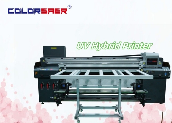 SAER UV Hybrid Digital Printing Plotter Flatbed and Roll to Roll UV Hybrid Inkjet Printer Sản xuất