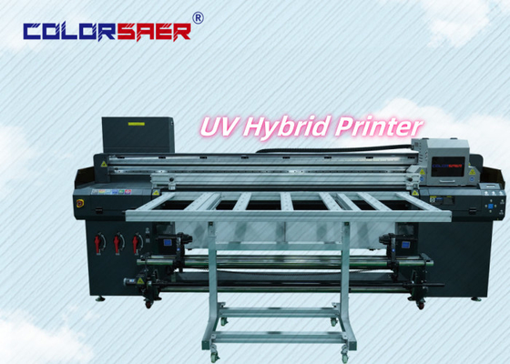 Thời gian sử dụng lâu Hybrid UV Roll to Roll và máy in phẳng Độ ổn định cao Máy in UV thương mại