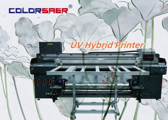 6 feet flatbed và cuộn để cuộn máy in lai UV poster banner dán phim trần hình dạng lớn plotter