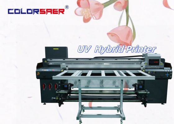 Cung cấp trực tiếp từ nhà máy Máy in phun màu UV lai 1,8m Roll to Roll và Flatbed cho máy bán hàng