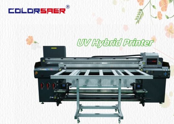 Shanghai Factory Direct Sale 2400 dpi UV Plotter Flatbed và Roll để cuộn máy in lai UV