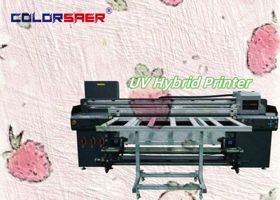 Máy in UV tự động cấp công nghiệp máy in phẳng và cuộn để cuộn UV hybrid Plotter