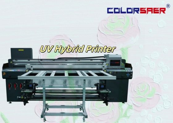 Color SAER 6 Feet Wide Format UV Inkjet Printer Roll to Roll và Flatbed UV Hybrid Printer