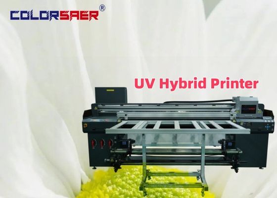 Máy in tia mực màu UV định dạng lớn Roll To Roll And Flatbed UV Hybrid Plotter