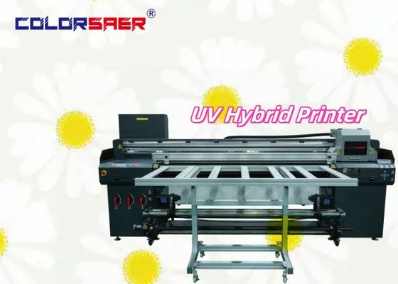 Nhà máy cung cấp máy in lai UV cuộn để cuộn và phẳng UV Plotter cho banner vinyl gỗ kính da in