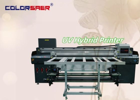 Máy in UV lai màu SAER Flatbed với Roll to Roll I3200 Máy in UV mới cho các vật liệu khác nhau