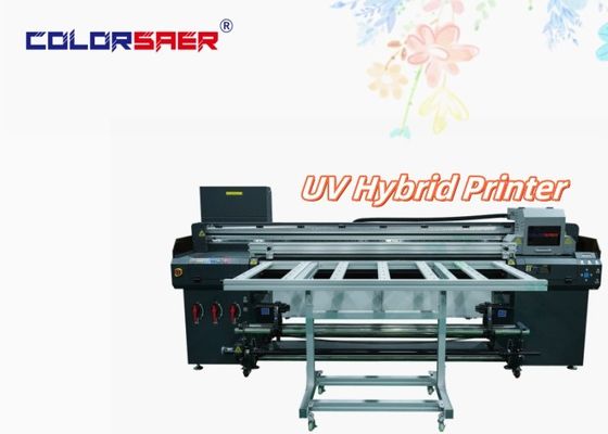 Máy in UV lai màu SAER Flatbed với Roll to Roll I3200 Máy in UV mới cho các vật liệu khác nhau