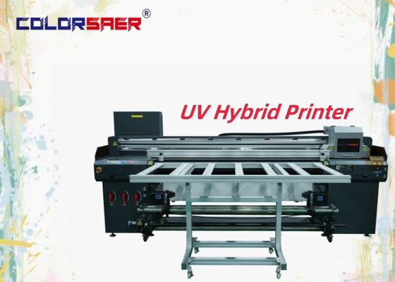 1.8m rộng 3/4 đầu in kỹ thuật số UV Inkjet máy in lai cho cuộn để cuộn và hình dạng bất thường in