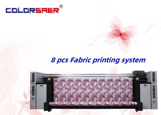 Máy in lá cờ kỹ thuật số hiệu quả cao định dạng lớn 3,2m Inkjet 8pcs I3200 Đơn vị in mực sublimation bền