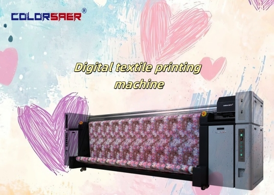 Máy in vải kỹ thuật số SAER 3.2m với 8 đầu Epson CMYK