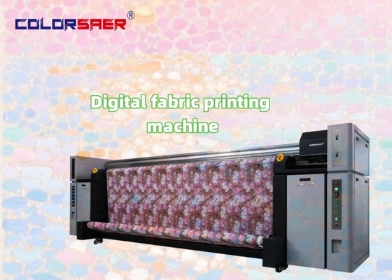 Máy in vải kỹ thuật số SAER 3.2m với 8 đầu Epson CMYK